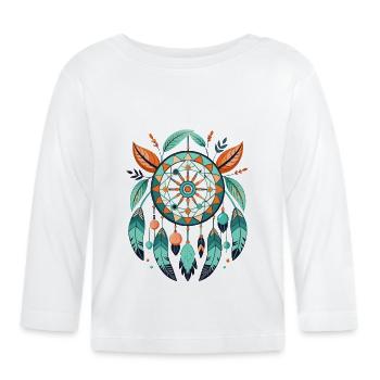Attrape-rêves - T-shirt manches longues bio Bébé - blanc - Devant