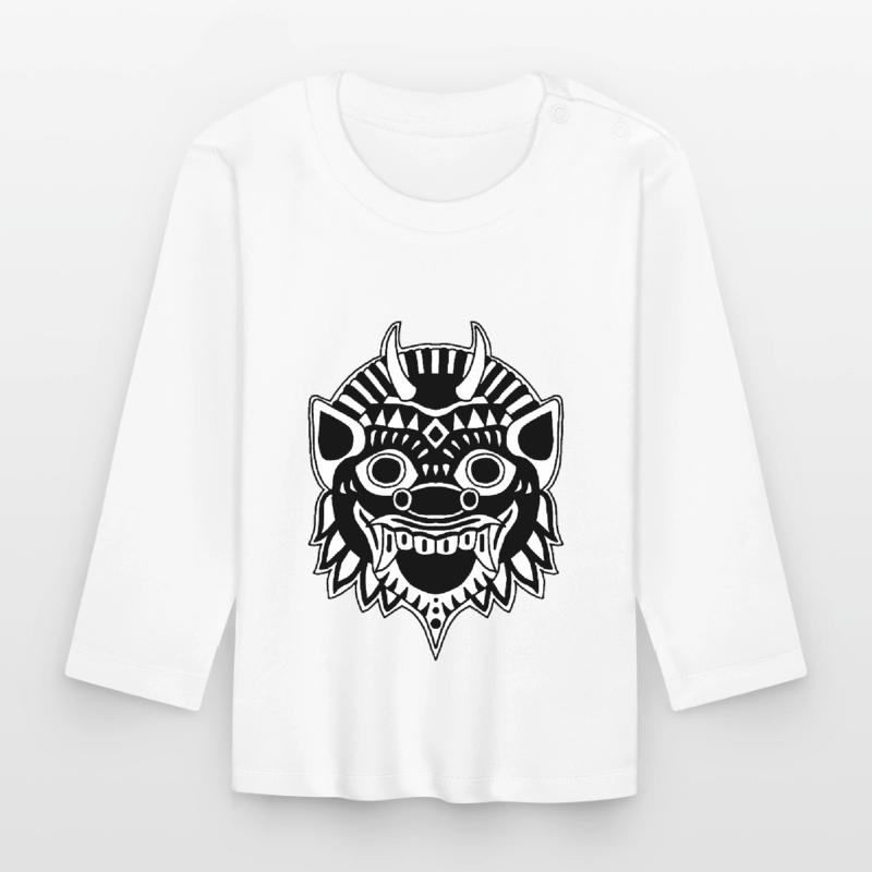 Drache oder Dämon? Baby Bio-Langarmshirt