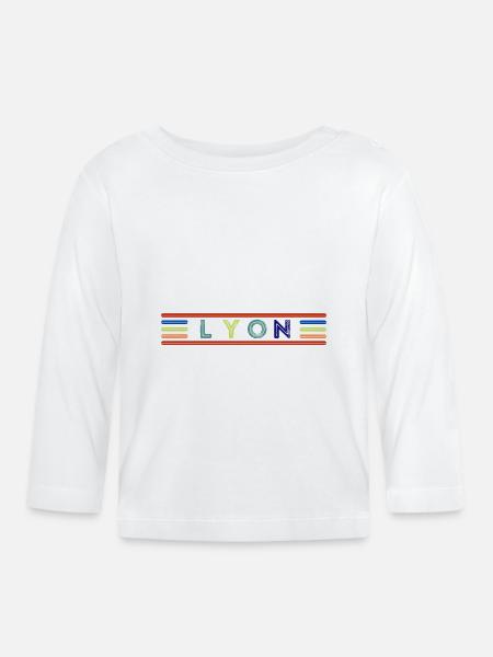 LYON - Baby Bio-Langarmshirt - Weiß