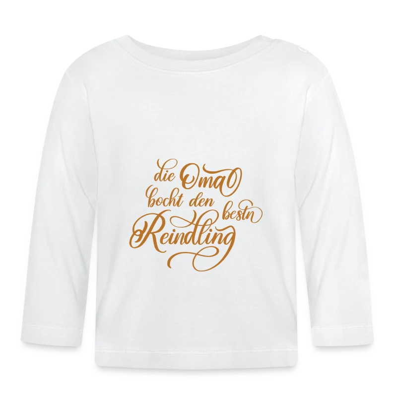 Die Oma backt den besten Reindling - Baby Bio-Langarmshirt