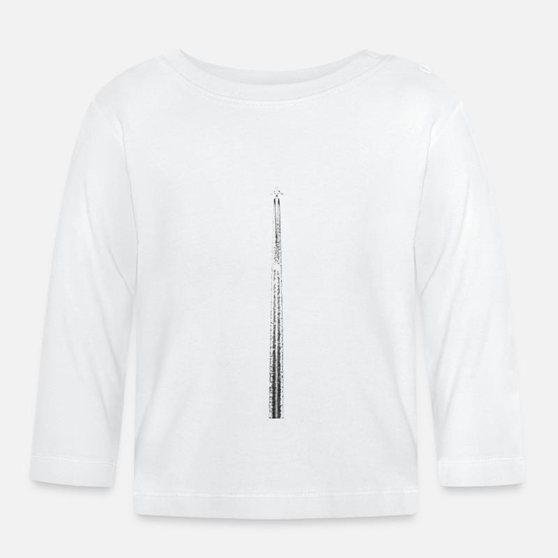 AVION - T-shirt manches longues bio Bébé - blanc