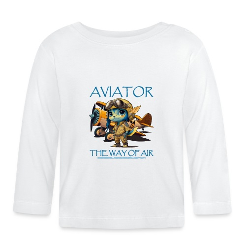 AVIATOR (ilma-alukset, ilmailu) - Vauvan luomuruopitkähihainen paita