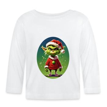Noël Noël Grouch modèle vierge 1.3 - T-shirt manches longues bio Bébé - blanc - Devant
