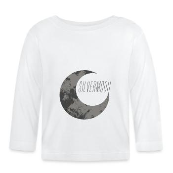 lune - T-shirt manches longues bio Bébé - blanc - Devant