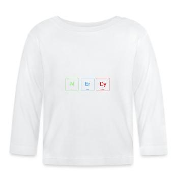 Nerdy Periodic Table - Organic Baby Long Sleeve T-Shirt - white - Front
