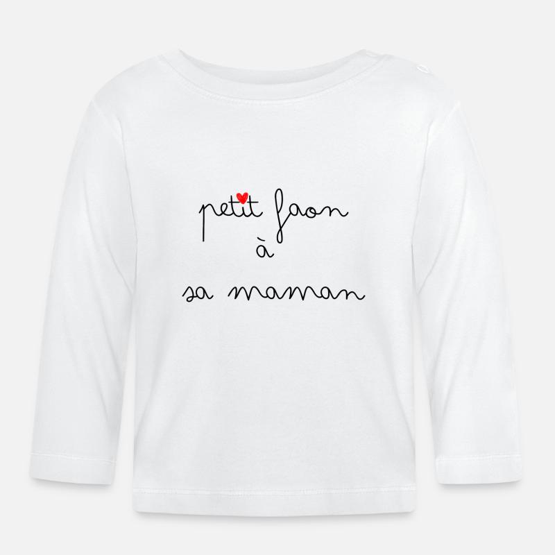 Petit faon à sa maman - T-shirt manches longues bio Bébé - blanc