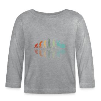 Développement des joueurs - T-shirt manches longues bio Bébé - gris chiné - Devant