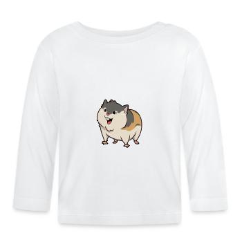 Kawaii Lemming - T-shirt manches longues bio Bébé - blanc - Devant
