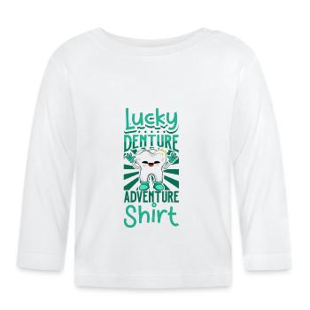 Aventures dentaires - Dentiste - T-shirt manches longues bio Bébé - blanc - Devant