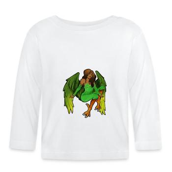 Harpie - T-shirt manches longues bio Bébé - blanc - Devant