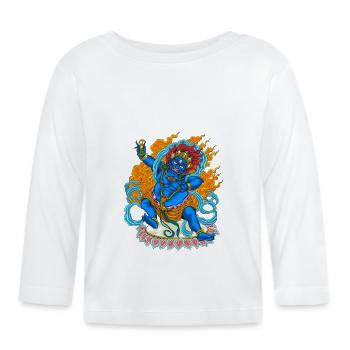 Bouddhisme Dieu Bodhisattva Vajrapani - T-shirt manches longues bio Bébé - blanc - Devant