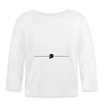 Racer helm racing line - Organic Baby Long Sleeve T-Shirt - white - Front