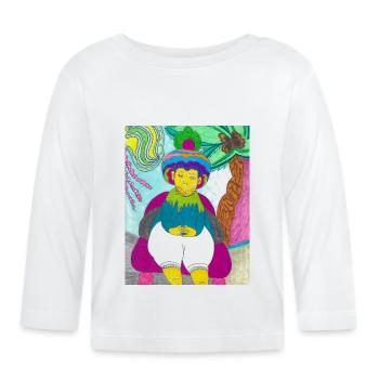 JasminEs World - Baby Bio-Langarmshirt - Weiß - Vorne
