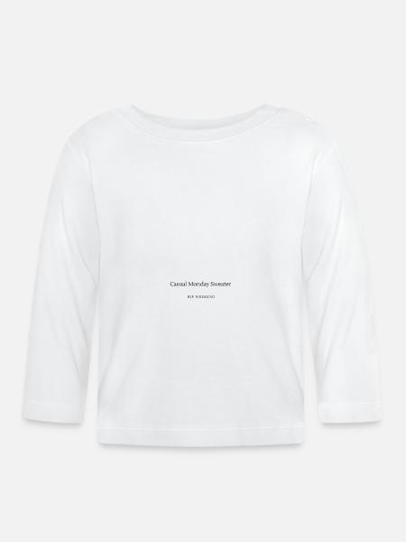 Casual Monday Sweater - Baby Bio-Langarmshirt - Weiß