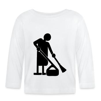 Meilleur nettoyeur - T-shirt manches longues bio Bébé - blanc - Devant