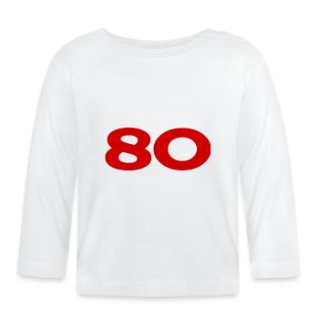 ANNIVERSARY. HAPPY BIRTHDAY. HAPPY BIRTHDAY. - Organic Baby Long Sleeve T-Shirt - white - Front