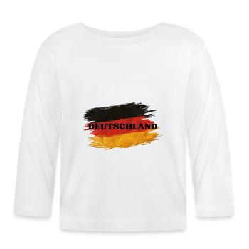 Allemagne - T-shirt manches longues bio Bébé - blanc - Devant