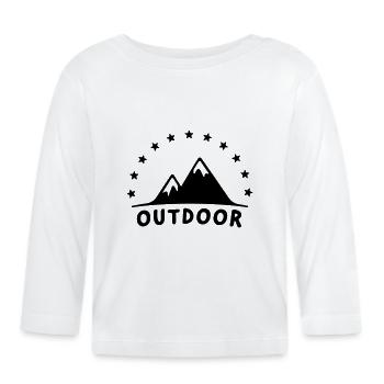 Extérieur - T-shirt manches longues bio Bébé - blanc - Devant