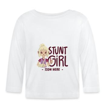 Broken hand Broken arm Broken bones - Organic Baby Long Sleeve T-Shirt - white - Front