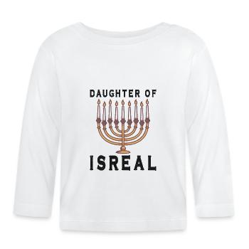 Juif israélite Héritage israélite Juif Israël Juif - T-shirt manches longues bio Bébé - blanc - Devant