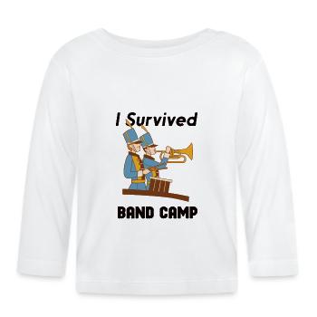 Marching Band Clarinetist School Rehearsal Music - Organic Baby Long Sleeve T-Shirt - white - Front