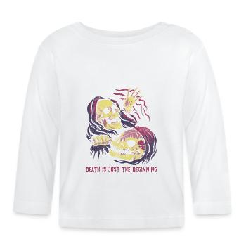 Lustiger Sensenmann-liebhaber Halloween Horror - Baby Bio-Langarmshirt - Weiß - Vorne