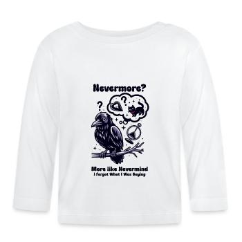Edgar Allan Poe Fan, Klassische Literatur, - Baby Bio-Langarmshirt - Weiß - Vorne