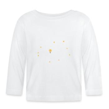 Rechtschreibbiener -champion -wortwettbewerb - Baby Bio-Langarmshirt - Weiß - Vorne