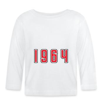 1964 Anniversaire de naissance - T-shirt manches longues bio Bébé - blanc - Devant