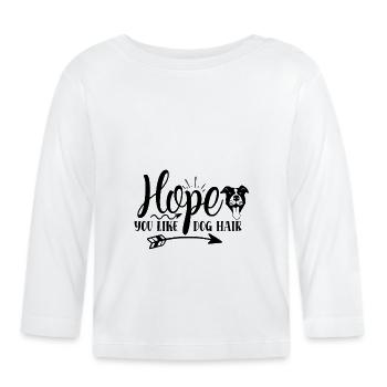 Dog mom Dog dad owner Mistress dog dog Dog - Organic Baby Long Sleeve T-Shirt - white - Front