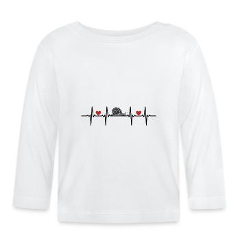 Insectes Coquille d’escargot Nudibranche Escargots - T-shirt manches longues bio Bébé - blanc - Devant