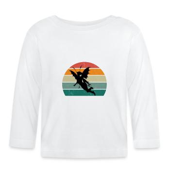 Fée Fantaisie Étant Fée Monde Fée Forêt Aile Fée Fée - T-shirt manches longues bio Bébé - blanc - Devant