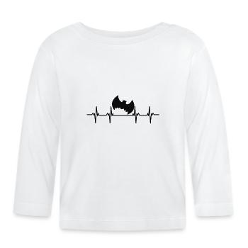 Fledermäuse Fledermaus Fledermausschutz Höhle - Baby Bio-Langarmshirt - Weiß - Vorne
