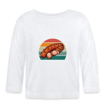 Butcher Fleischer Wurst rind Fleischerei Fleischerei Fleisch - Organic Baby Long Sleeve T-Shirt - white - Front