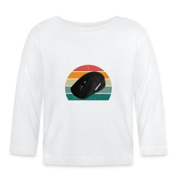 Gamblers Game Game Computer PC Console Gamer - Organic Baby Long Sleeve T-Shirt - white - Front