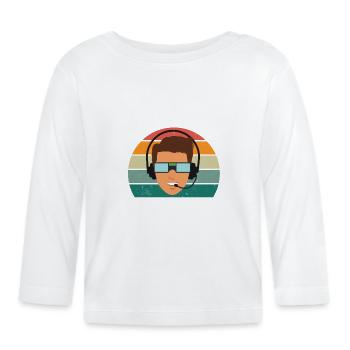 Gamblers Game Game Computer PC Console Gamer - Organic Baby Long Sleeve T-Shirt - white - Front