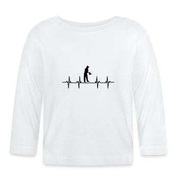 Gärtner Gärtnerin Hecke Rasen Rasenmähen Garten - Baby Bio-Langarmshirt - Weiß - Vorne