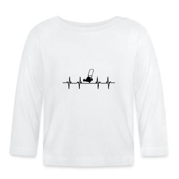 Gardener Gardener Hedge Lawn Mowing Lawn Garden - Organic Baby Long Sleeve T-Shirt - white - Front