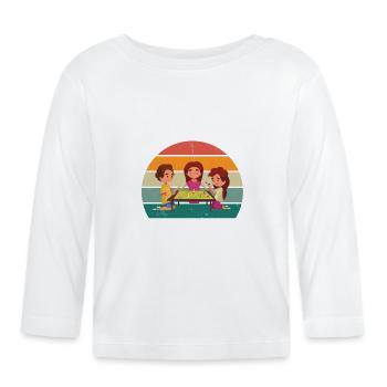 Jeu de société Jouer ensemble Jeu de société - T-shirt manches longues bio Bébé - blanc - Devant