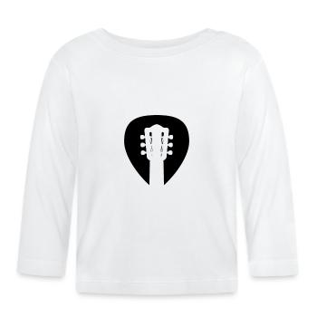 Guitariste, Guitariste Guitariste, Guitare Spi - T-shirt manches longues bio Bébé - blanc - Devant