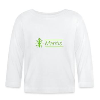 Insects Mantis mantis green Praying mantis - Organic Baby Long Sleeve T-Shirt - white - Front