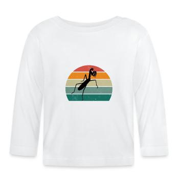 Insects Mantis mantis green Praying mantis - Organic Baby Long Sleeve T-Shirt - white - Front