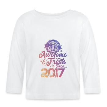 2017 super frais - T-shirt manches longues bio Bébé - blanc - Devant