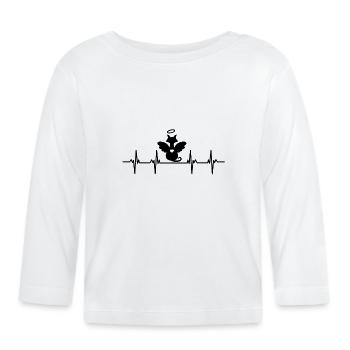Chat ChatOn Chat Maman Chat Papa Maîtresse Chat - T-shirt manches longues bio Bébé - blanc - Devant