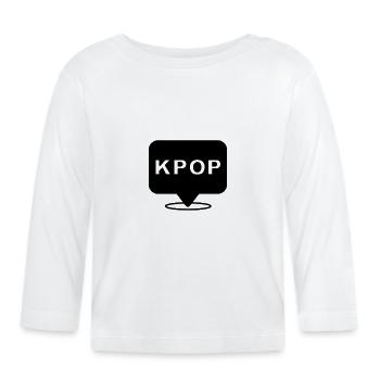 Musik Japan K-Popper K-Popperin Musiker K-Pop - Baby Bio-Langarmshirt - Weiß - Vorne