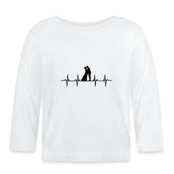 Heiraten Heirat Hochzeit Freund Freundin Ehe Liebe - Baby Bio-Langarmshirt - Weiß - Vorne