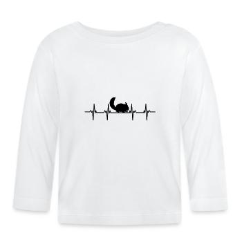 Nagetiere Nager Hamster Ratte Maus Eichhörnchen - Baby Bio-Langarmshirt - Weiß - Vorne