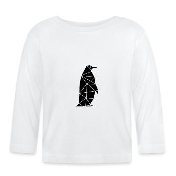 Pinguin Südpol Antarktis Kaiserpinguin Eselpinguin - Baby Bio-Langarmshirt - Weiß - Vorne