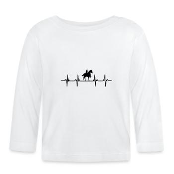 Rider Rider Horse Riding Pony Horse stable - Organic Baby Long Sleeve T-Shirt - white - Front