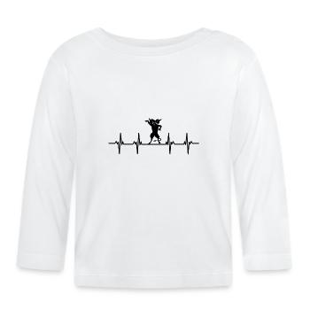 Devil Devil Satan Evil Hell Fear Terror - Organic Baby Long Sleeve T-Shirt - white - Front